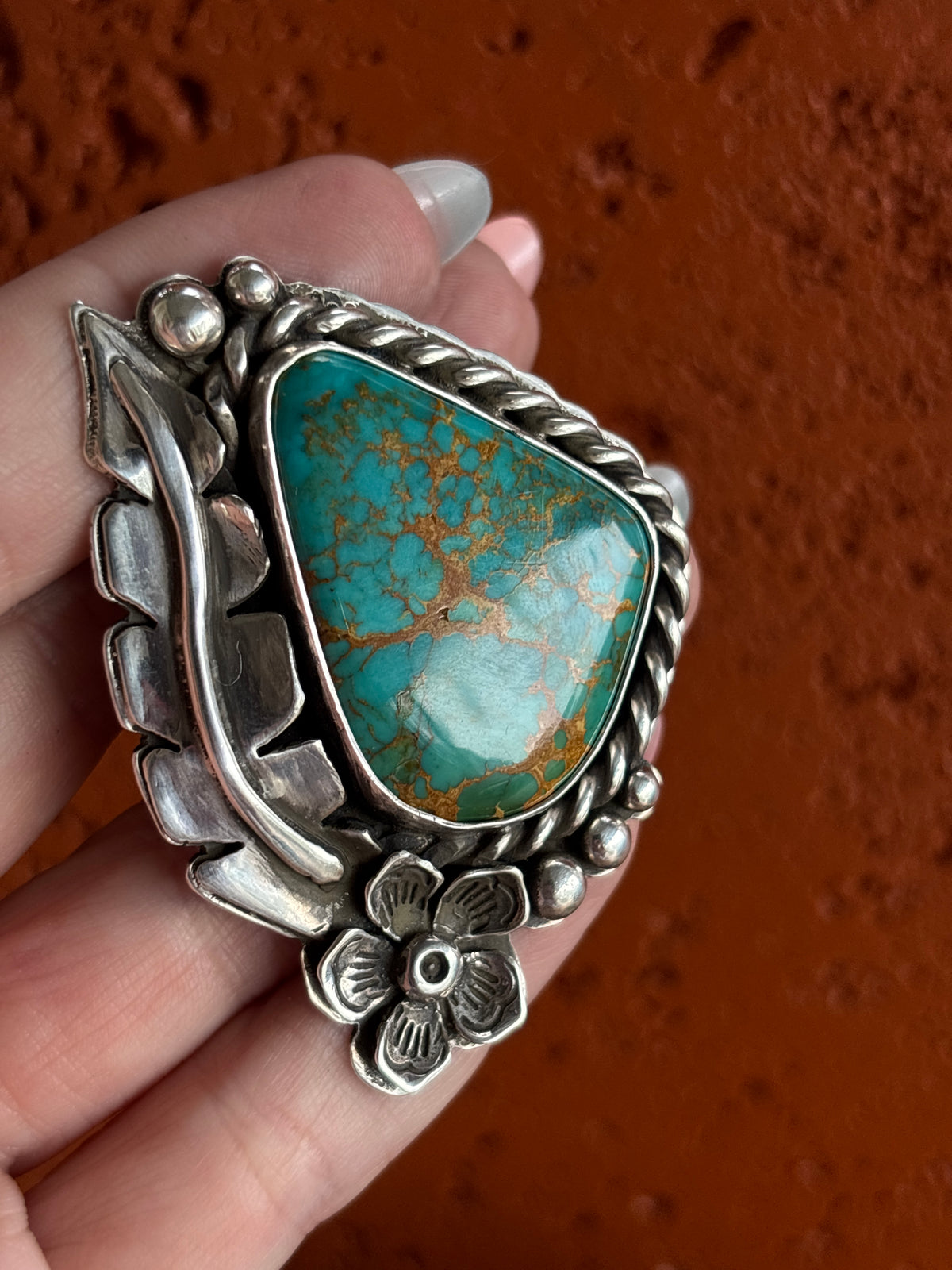 Desert Bloom Turquoise Statement Ring