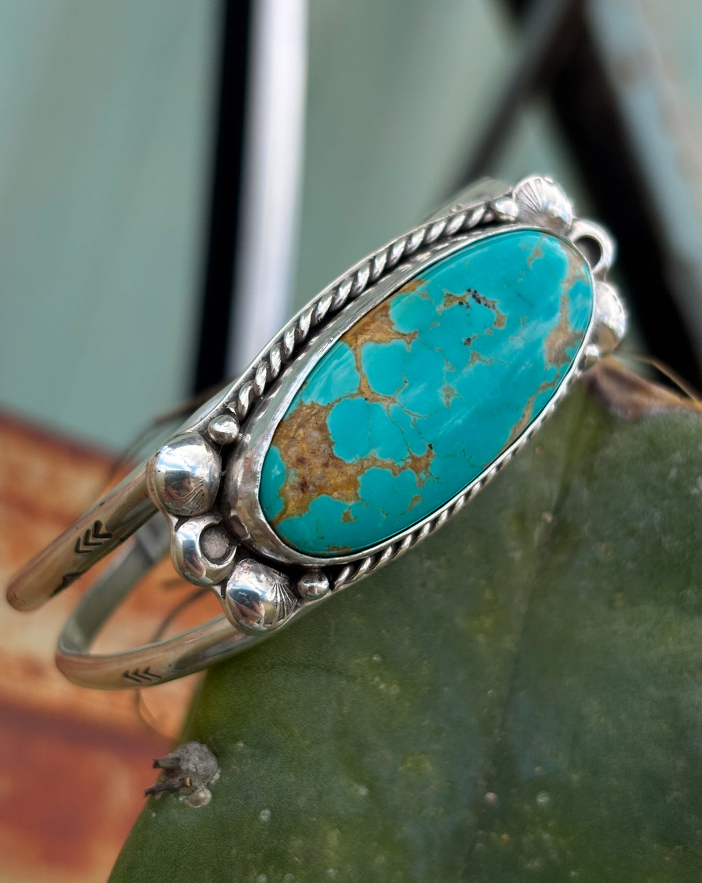 The Westbound Cuff — Kingman Turquoise.