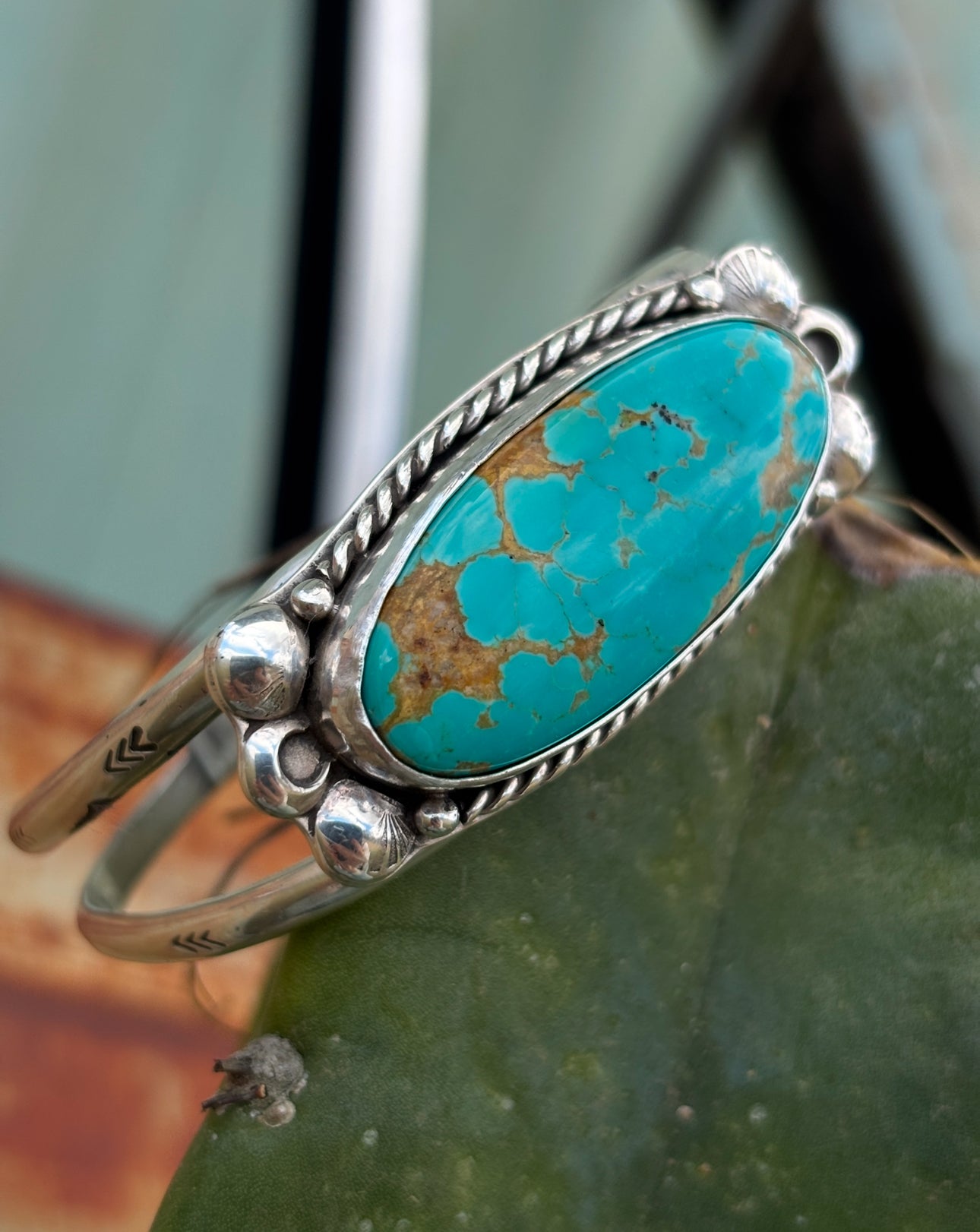 The Westbound Cuff — Kingman Turquoise.