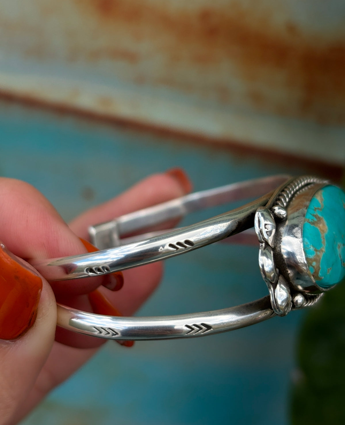 The Westbound Cuff — Kingman Turquoise.
