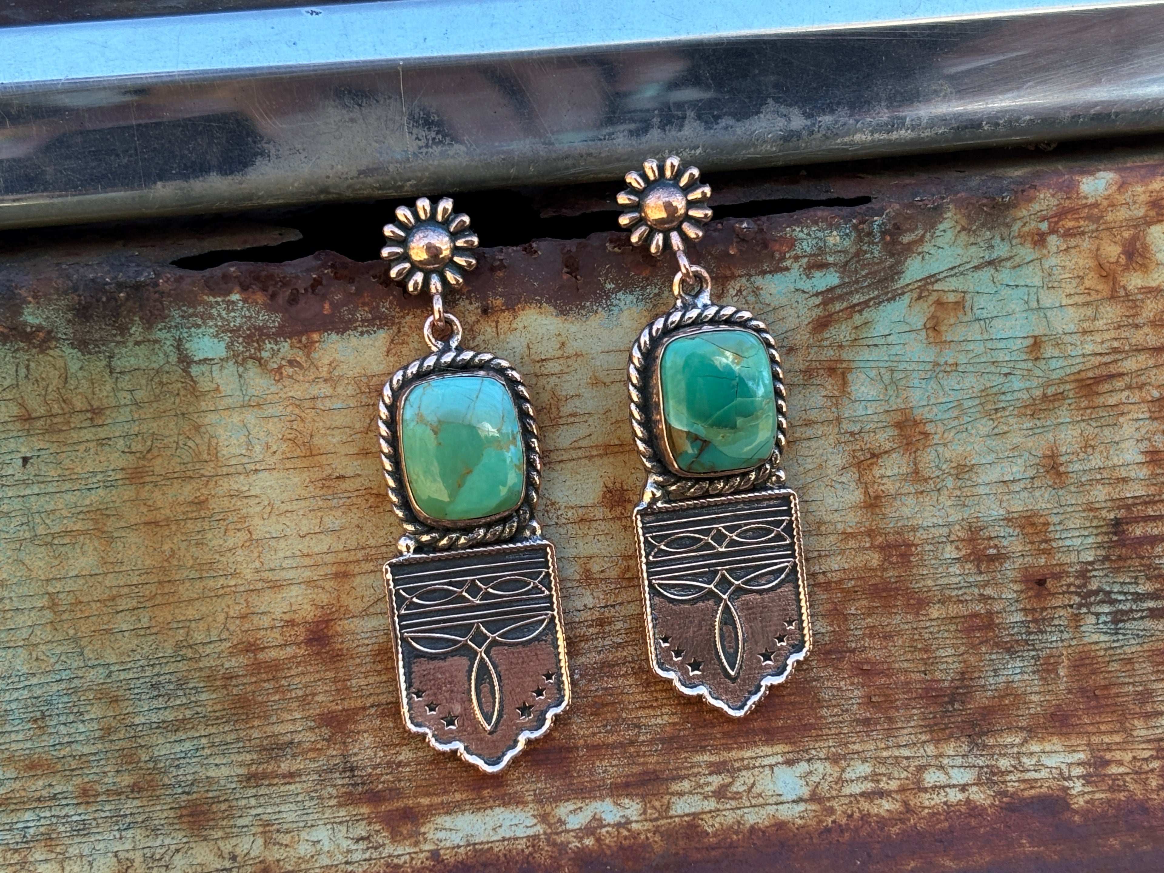 Boot Stitch Earrings