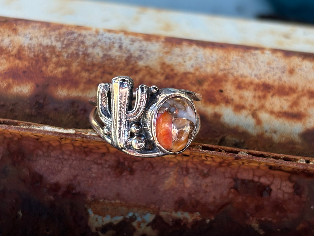 Desert Ring Oval Stone Silver