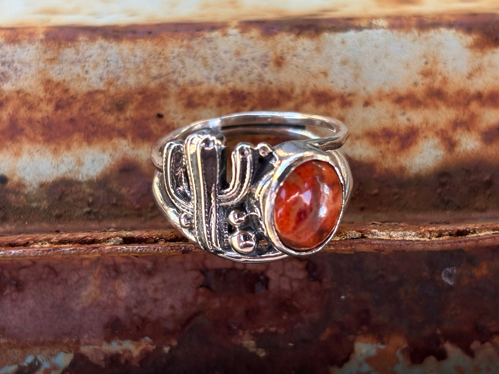 Desert Ring Oval Stone Silver