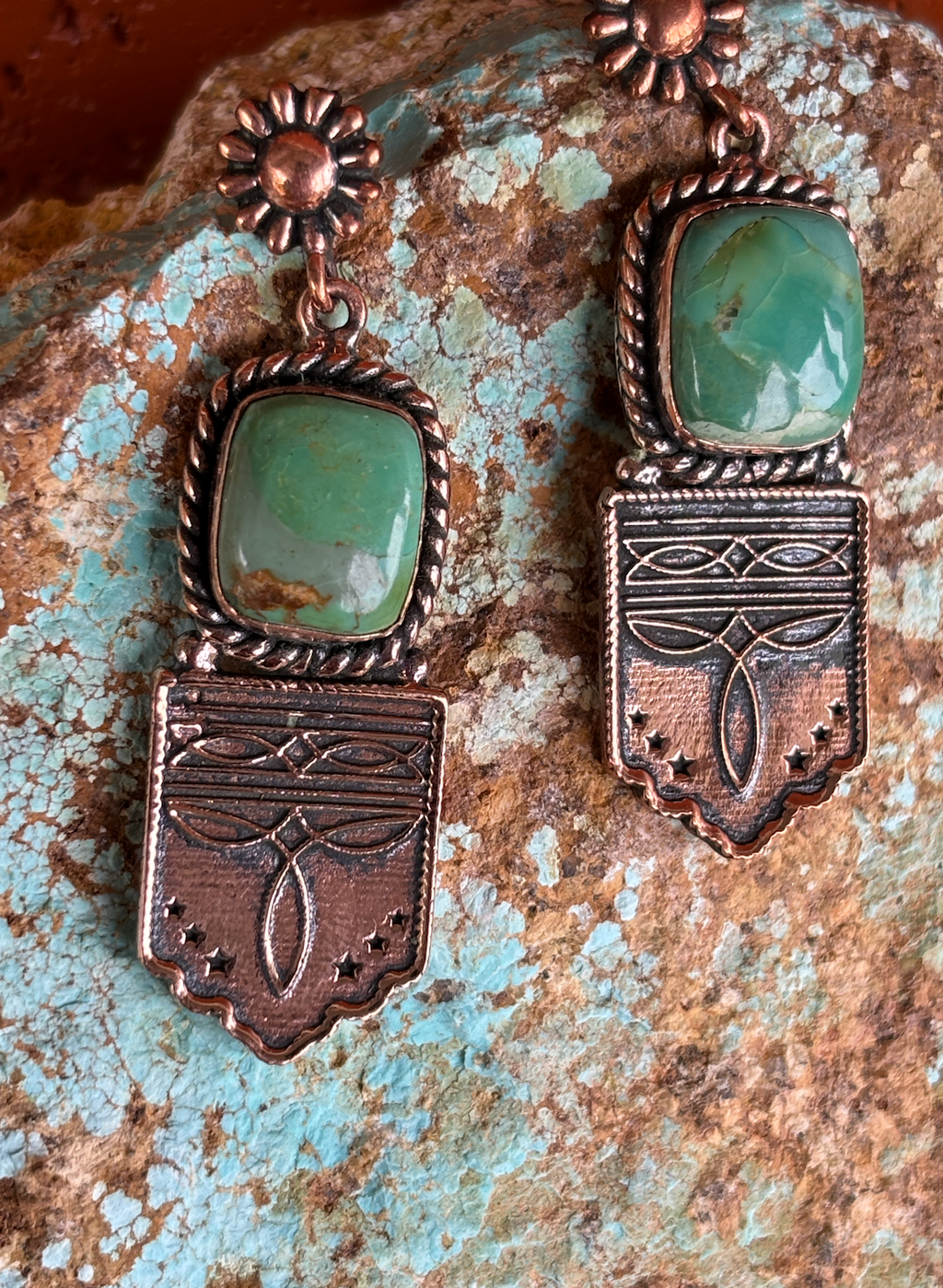 Boot Stitch Earrings