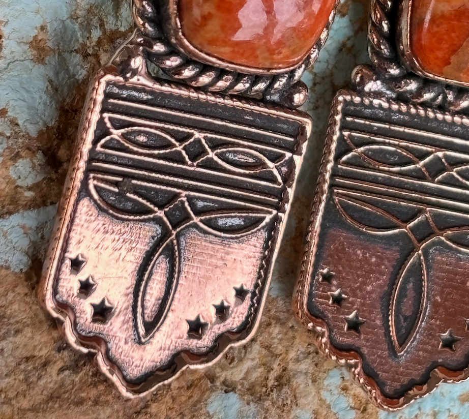 Boot Stitch Earrings