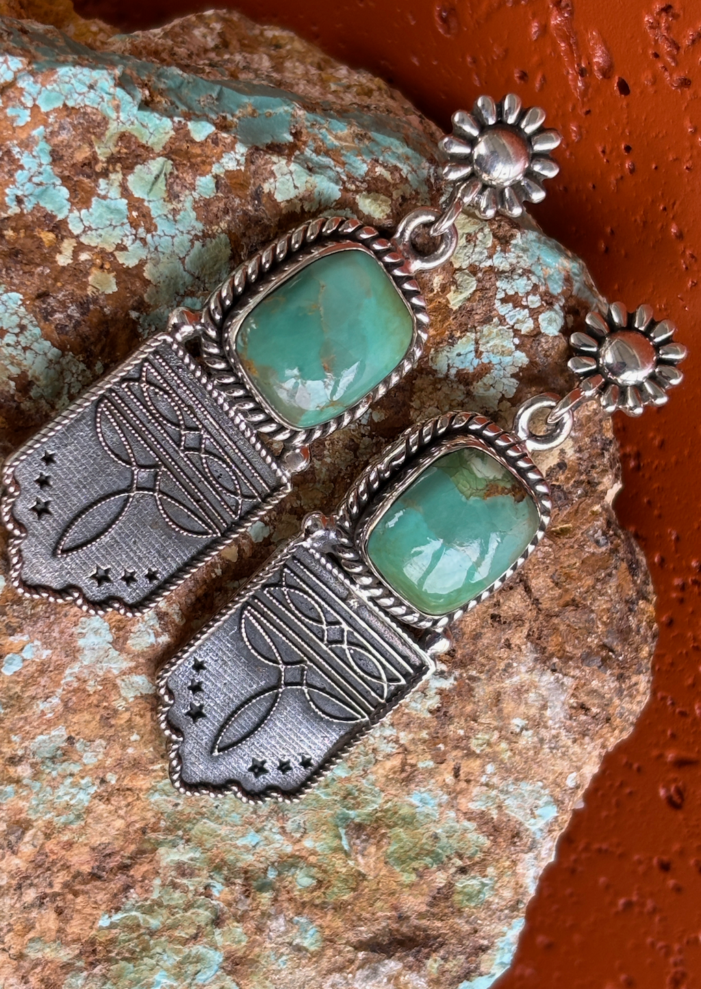 Boot Stitch Earrings