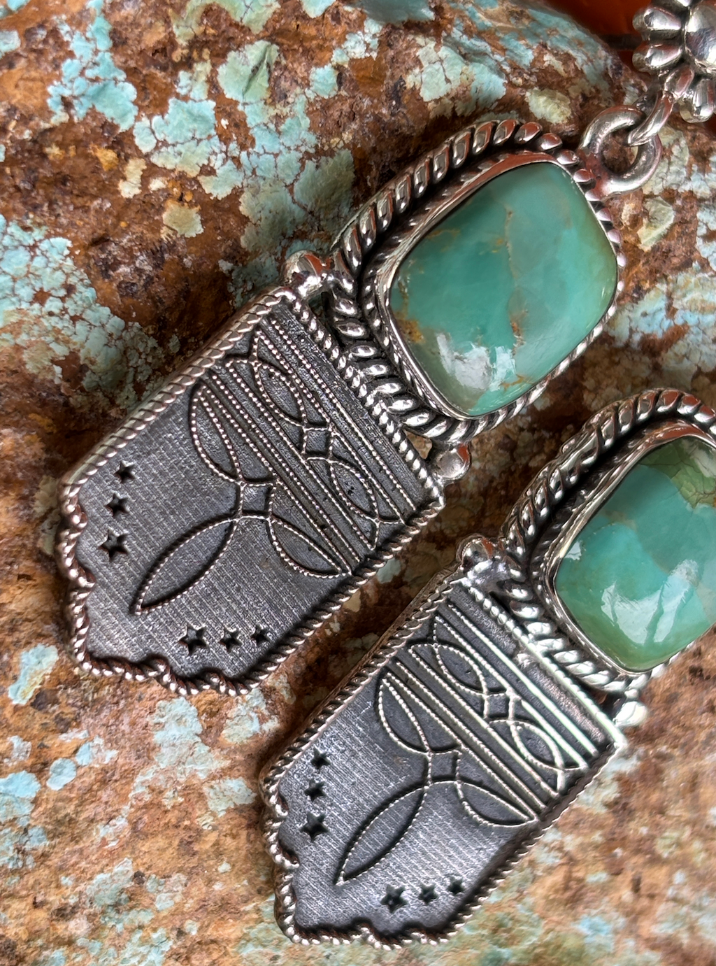 Boot Stitch Earrings