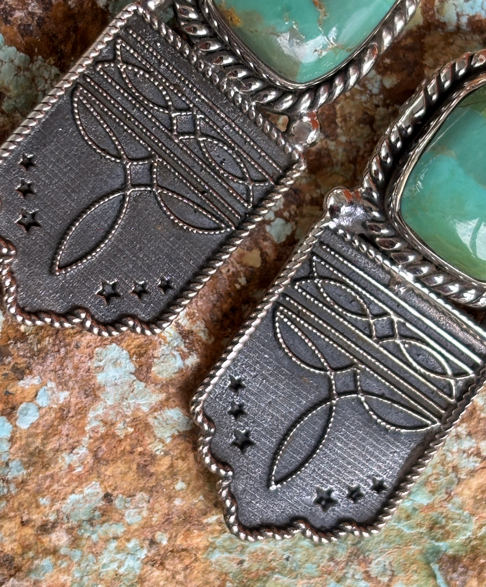 Boot Stitch Earrings